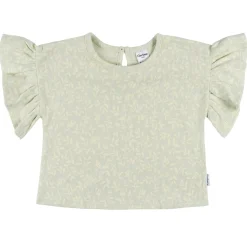 2-Piece Infant & Toddler Girls Green Leaves Shirt and Shorts Set