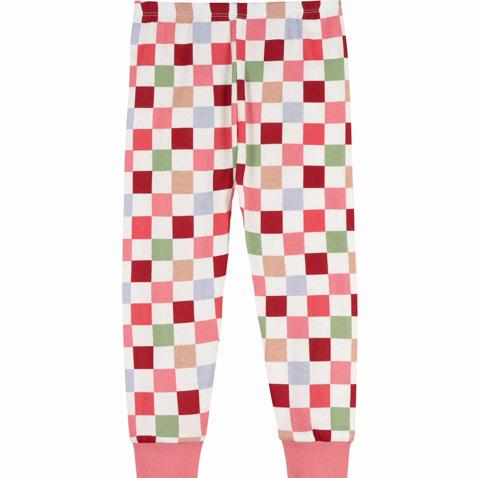 2-Piece Infant & Toddler Girls Holiday Check Snug Fit Pajama Set