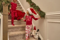 2-Piece Infant & Toddler Girls Holiday Check Snug Fit Pajama Set