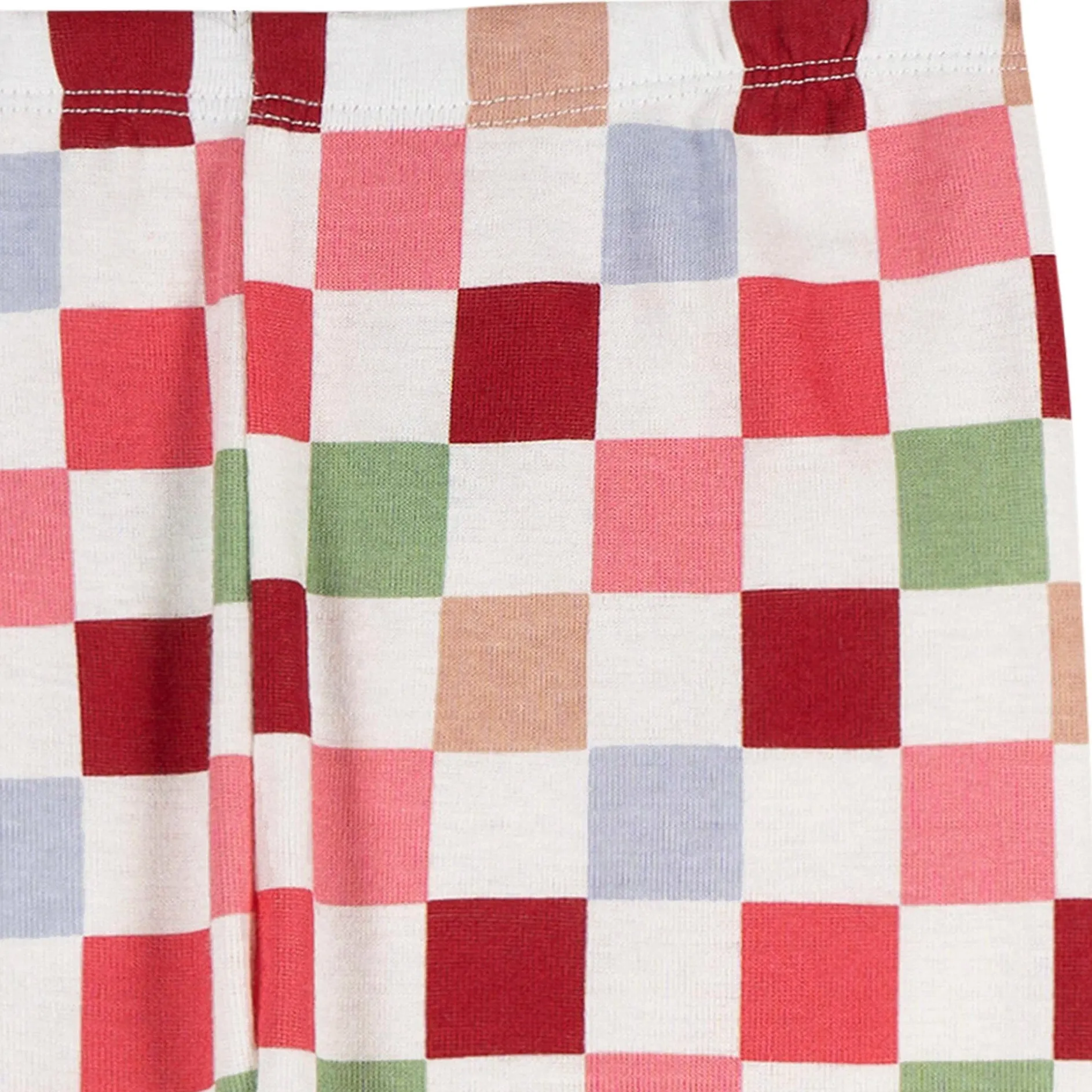 2-Piece Infant & Toddler Girls Holiday Check Snug Fit Pajama Set