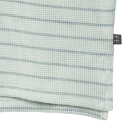 4-Piece Infant & Toddler Girls Light Sky Stripe Drop Shoulder Crop Tops and Shorts Set