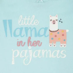 4-Piece Infant & Toddler Girls Llama Snug Fit Cotton Pajamas