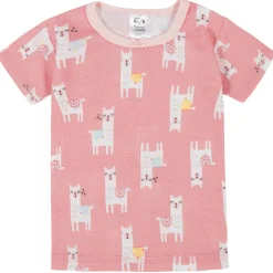 4-Piece Infant & Toddler Girls Llama Snug Fit Cotton Pajamas