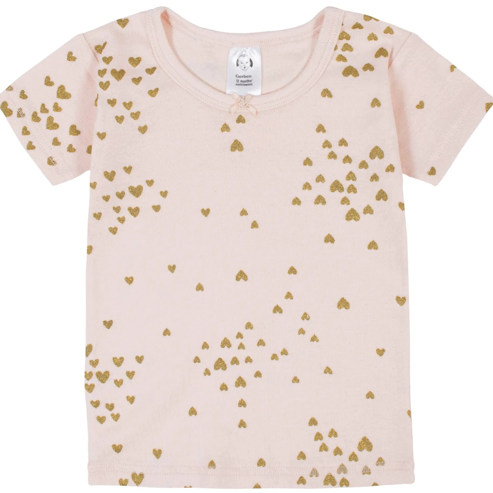 4-Piece Infant & Toddler Girls Love Snug Fit Cotton Pajamas