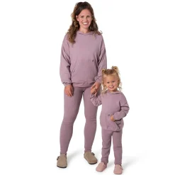 2-Piece Infant & Toddler Girls Med Lilac Top and Legging Set