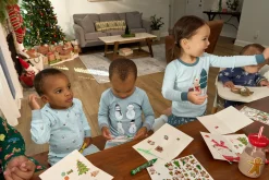 2-Piece Infant & Toddler Girls Mistletoe Snug Fit Pajama Set