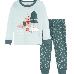 2-Piece Infant & Toddler Girls Mistletoe Snug Fit Pajama Set