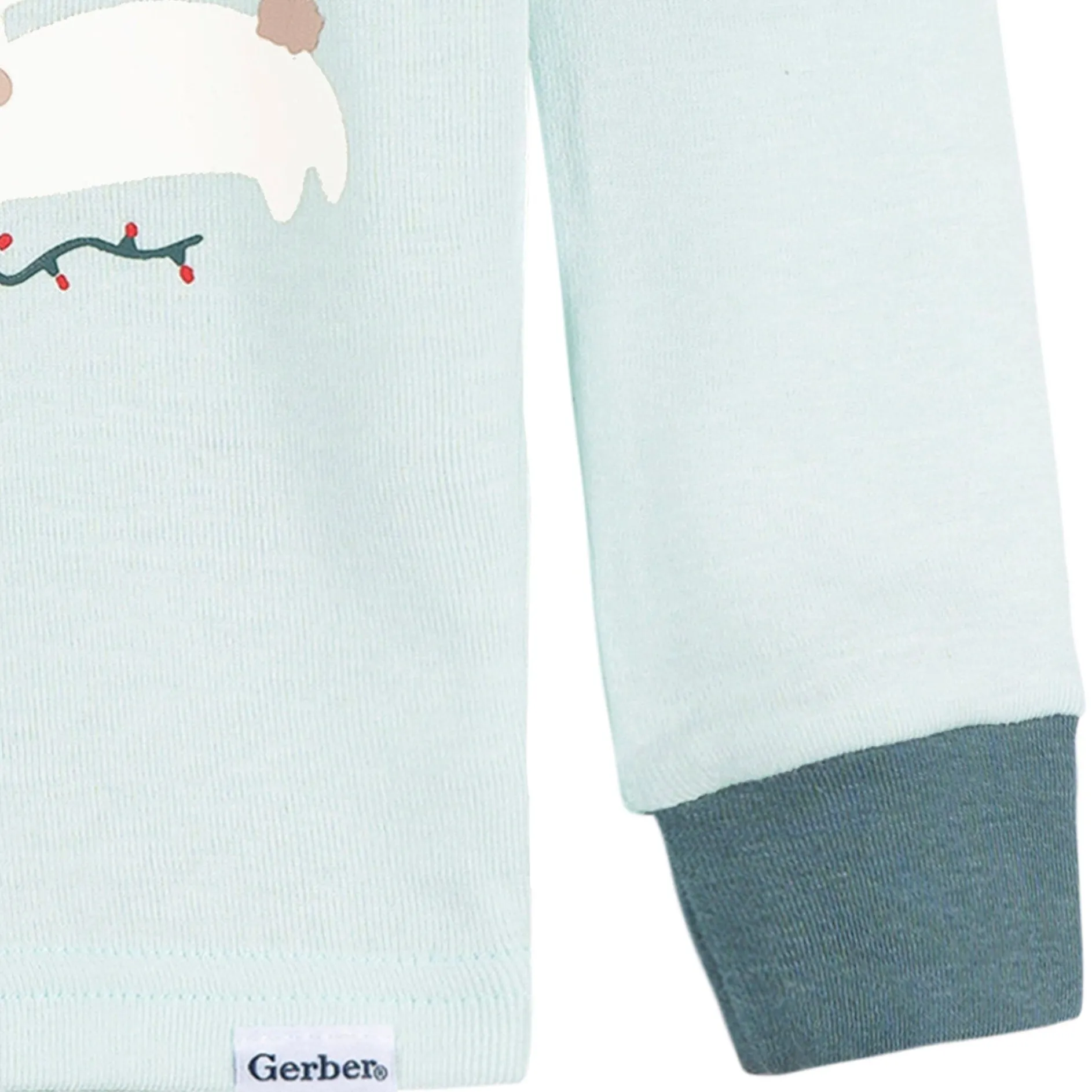 2-Piece Infant & Toddler Girls Mistletoe Snug Fit Pajama Set