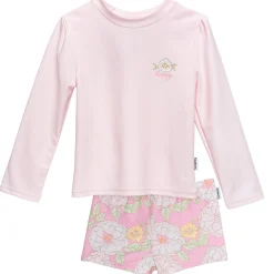 2-Piece Infant & Toddler Girls Peonies Rashguard Set