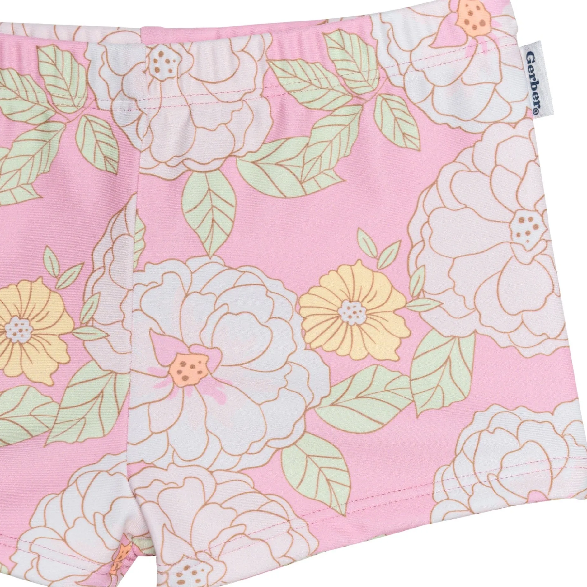2-Piece Infant & Toddler Girls Peonies Rashguard Set
