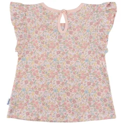 3-Piece Infant & Toddler Girls Pink Floral Shirts and Shorts Set