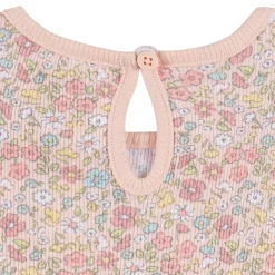 3-Piece Infant & Toddler Girls Pink Floral Shirts and Shorts Set