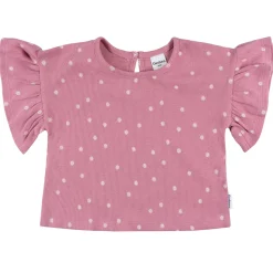2-Piece Infant & Toddler Girls Pink Flower Shirt and Shorts Set