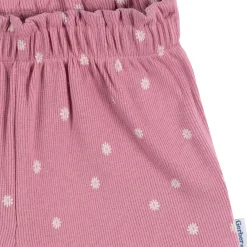 2-Piece Infant & Toddler Girls Pink Flower Shirt and Shorts Set