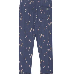 4-Piece Infant & Toddler Girls Purple Flowers Ruffle Tops and Leggings Set