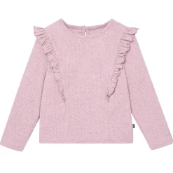 4-Piece Infant & Toddler Girls Purple Flowers Ruffle Tops and Leggings Set