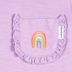 2-Piece Infant & Toddler Girls Rainbow Pocket Tee and Shorts Set