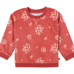 2-Piece Infant & Toddler Girls Red Bouquet Fleece Pajama Set
