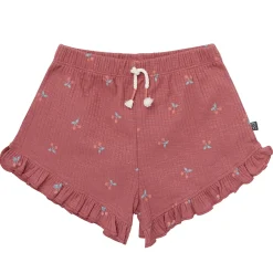 4-Piece Infant & Toddler Girls Rose Cherries Flutter Sleeve Tops and Shorts Set