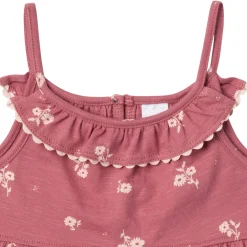 2-Piece Infant & Toddler Girls Rose Bouquet Ruffle Top and Shorts Set