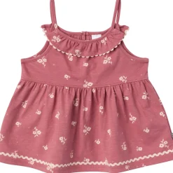 2-Piece Infant & Toddler Girls Rose Bouquet Ruffle Top and Shorts Set