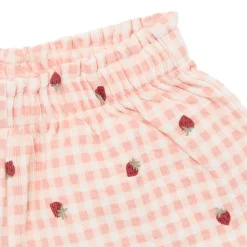 2-Piece Infant & Toddler Girls Rose Strawberry Gingham Top and Shorts Set