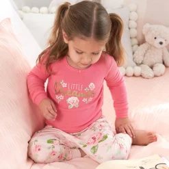 4-Piece Infant & Toddler Girls Rose Snug Fit Cotton Pajamas