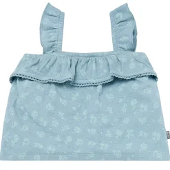 2-Piece Infant & Toddler Girls Teal Floral Top and Shorts Set