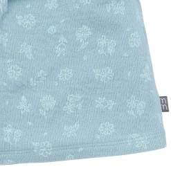 2-Piece Infant & Toddler Girls Teal Floral Top and Shorts Set