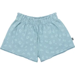 2-Piece Infant & Toddler Girls Teal Floral Top and Shorts Set