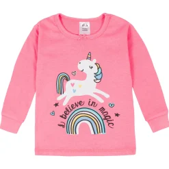 4-Piece Infant & Toddler Girls Unicorn Snug Fit Cotton Pajamas