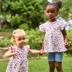 3-Piece Infant & Toddler Girls USA Shirts & Shorts Set
