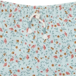 4-Piece Infant & Toddler Girls Vine Floral Flutter Sleeve Tops and Shorts Set