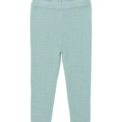 2-Piece Infant & Toddler Medium Sky Hooded Waffle Top and Legging Viscose Set