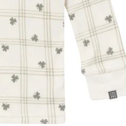 2-Piece Infant & Toddler Neutral Ivory Shamrock Snug Fitting Hacci Pajamas Set