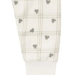 2-Piece Infant & Toddler Neutral Ivory Shamrock Snug Fitting Hacci Pajamas Set