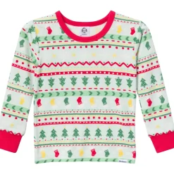 2-Piece Infant & Toddler Neutral Oh What Fun Fair Isle Hacci Snug Fit Pajama Set