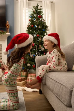 2-Piece Infant & Toddler Neutral Oh What Fun Fair Isle Hacci Snug Fit Pajama Set