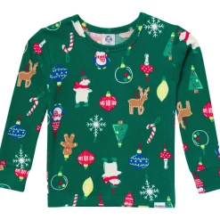 2-Piece Infant & Toddler Neutral Ornaments Hacci Snug Fit Pajama Set