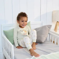 4-Piece Infant & Toddler Neutral Safari Tops and Pants Sets