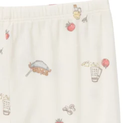 4-Piece Infant & Toddler Neutral Pasta Dinner Viscose Snug Fitting Pajamas