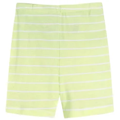 4-Piece Infant & Toddler Neutral Green Breakfast Cotton Pajama Short Set