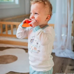 4-Piece Infant & Toddler Neutral Farm Tops and Pants Sets