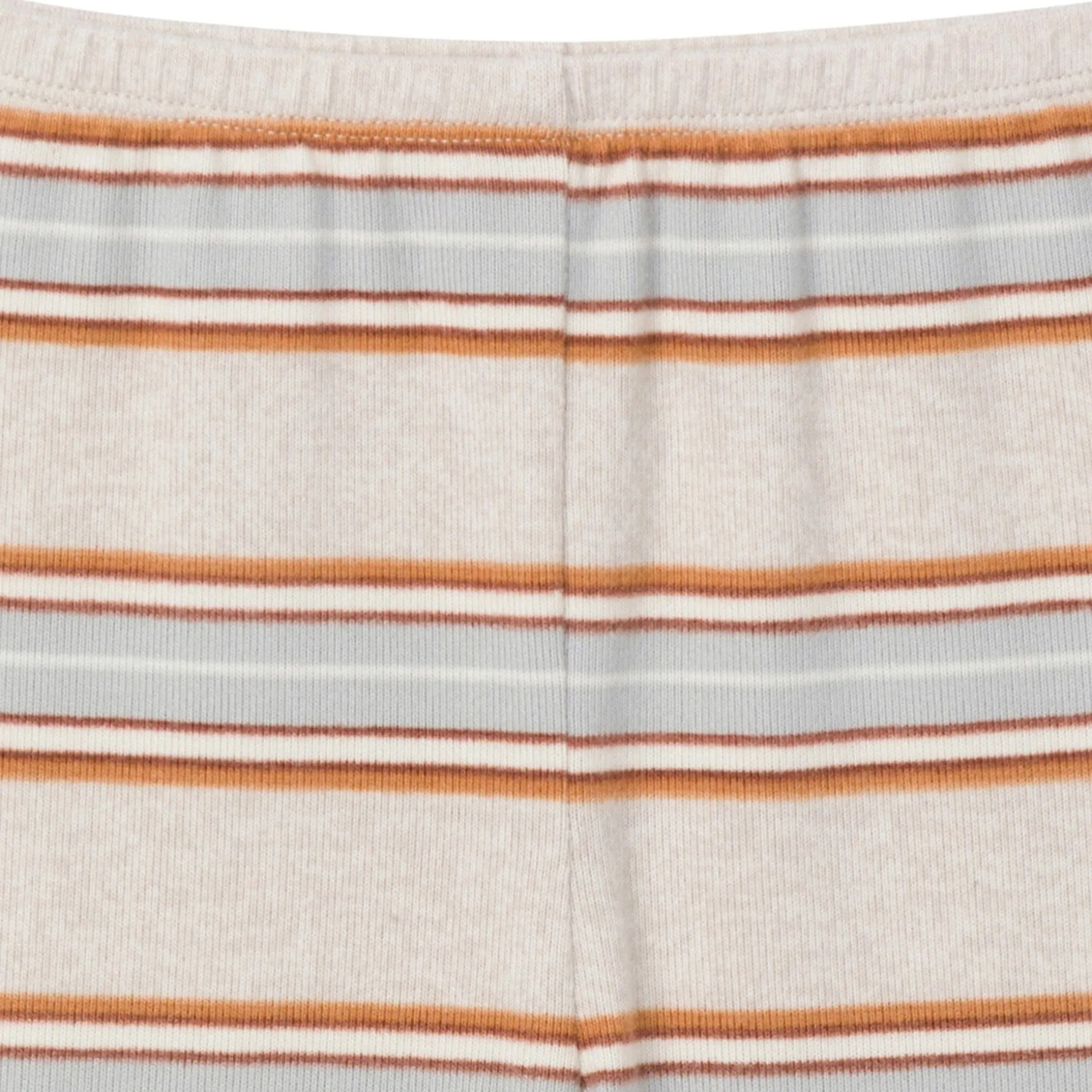 2-Piece Infant & Toddler Neutral Oatmeal Heather Stripe Hacci Pajama Set