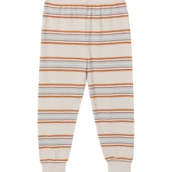 2-Piece Infant & Toddler Neutral Oatmeal Heather Stripe Hacci Pajama Set