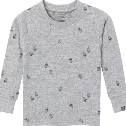 2-Piece Infant & Toddler Neutral Grey Heather Acorn Hacci Pajama Set