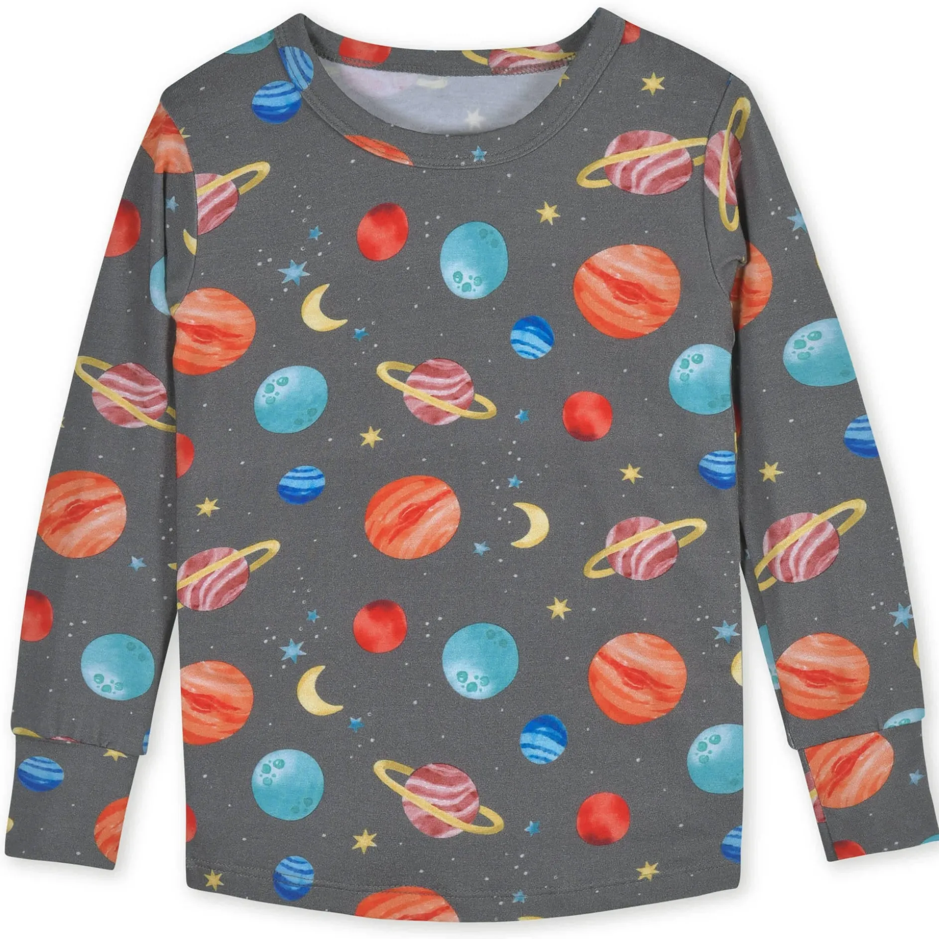 2-Piece Infant & Toddler Outer Space Buttery Soft Viscose Made from Eucalyptus Snug Fit Pajamas