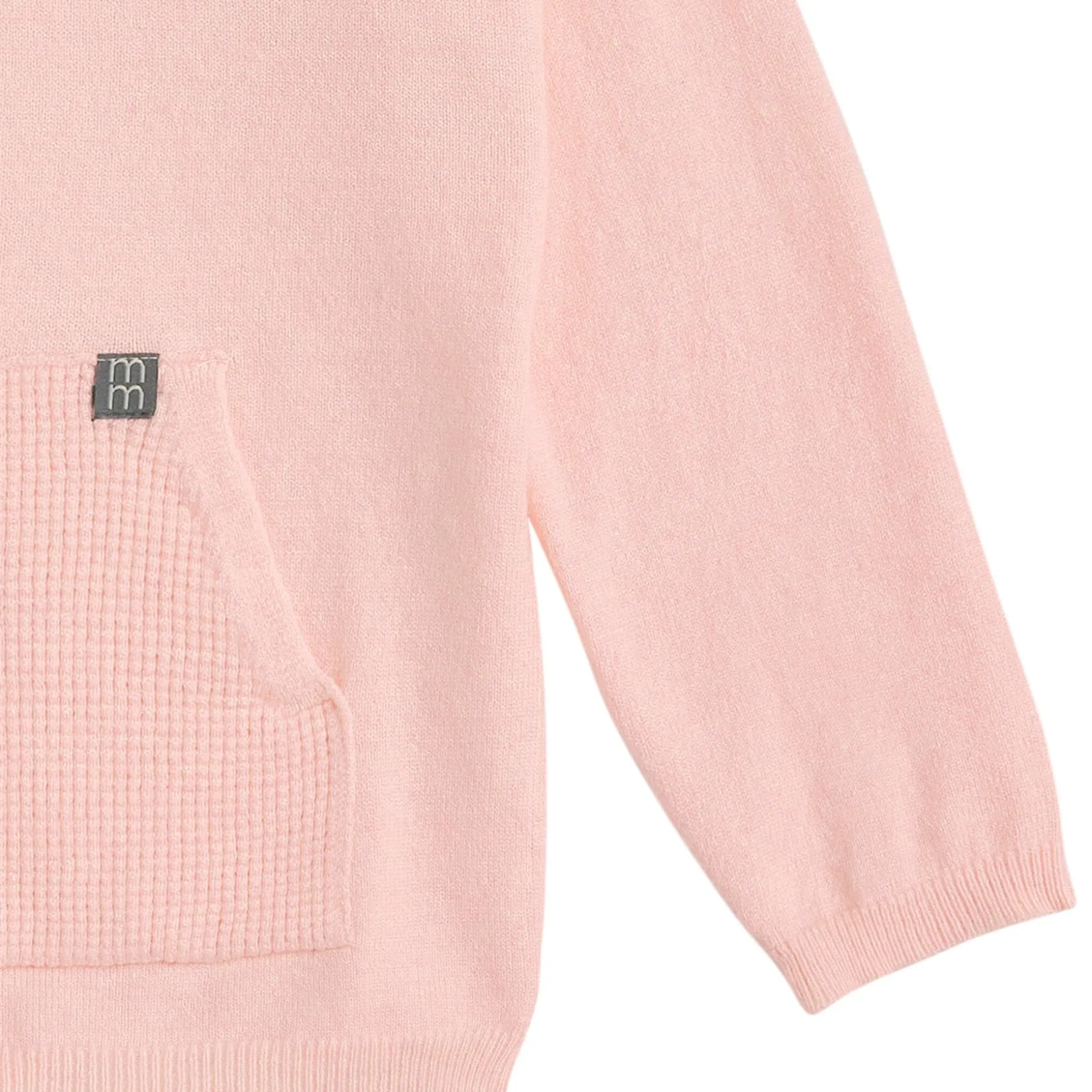 2-Piece Infant & Toddler Pink Hooded Waffle Top and Legging Viscose Set