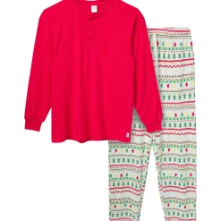 2-Piece Men's Oh What Fun Fair Isle Hacci Pajama Set