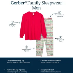 2-Piece Men's Oh What Fun Fair Isle Hacci Pajama Set